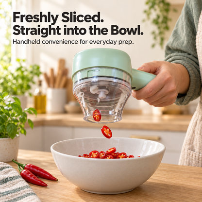 Cordless Electric Vegetable Cutter – Slice & Chop with Ease