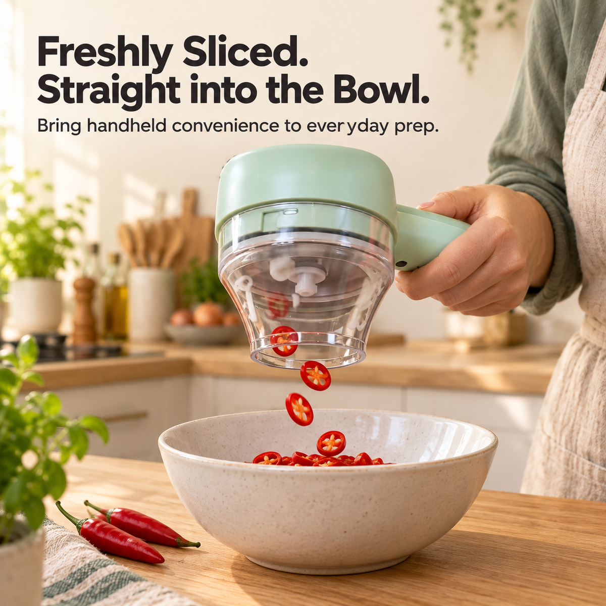 Cordless Electric Vegetable Cutter – Slice & Chop with Ease