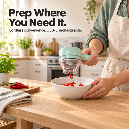 Cordless Electric Vegetable Cutter – Slice & Chop with Ease