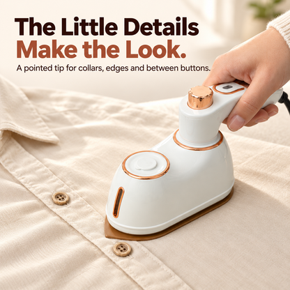 Mini Travel Iron with Fine Mist Spray & Rotating Handle