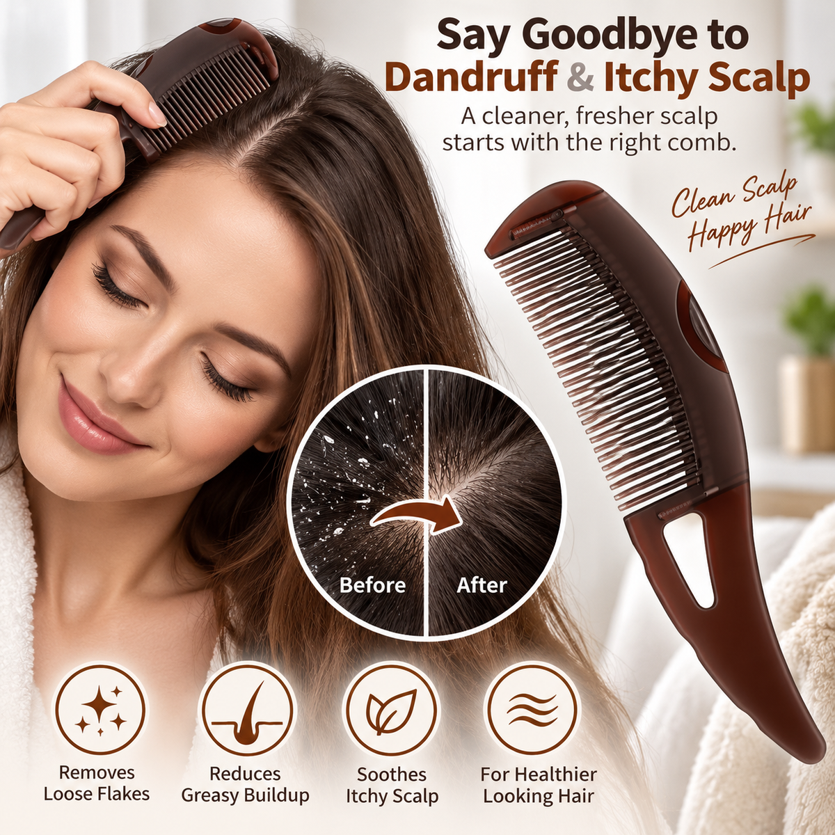 ScalpSweep™ Deep-Clean Comb