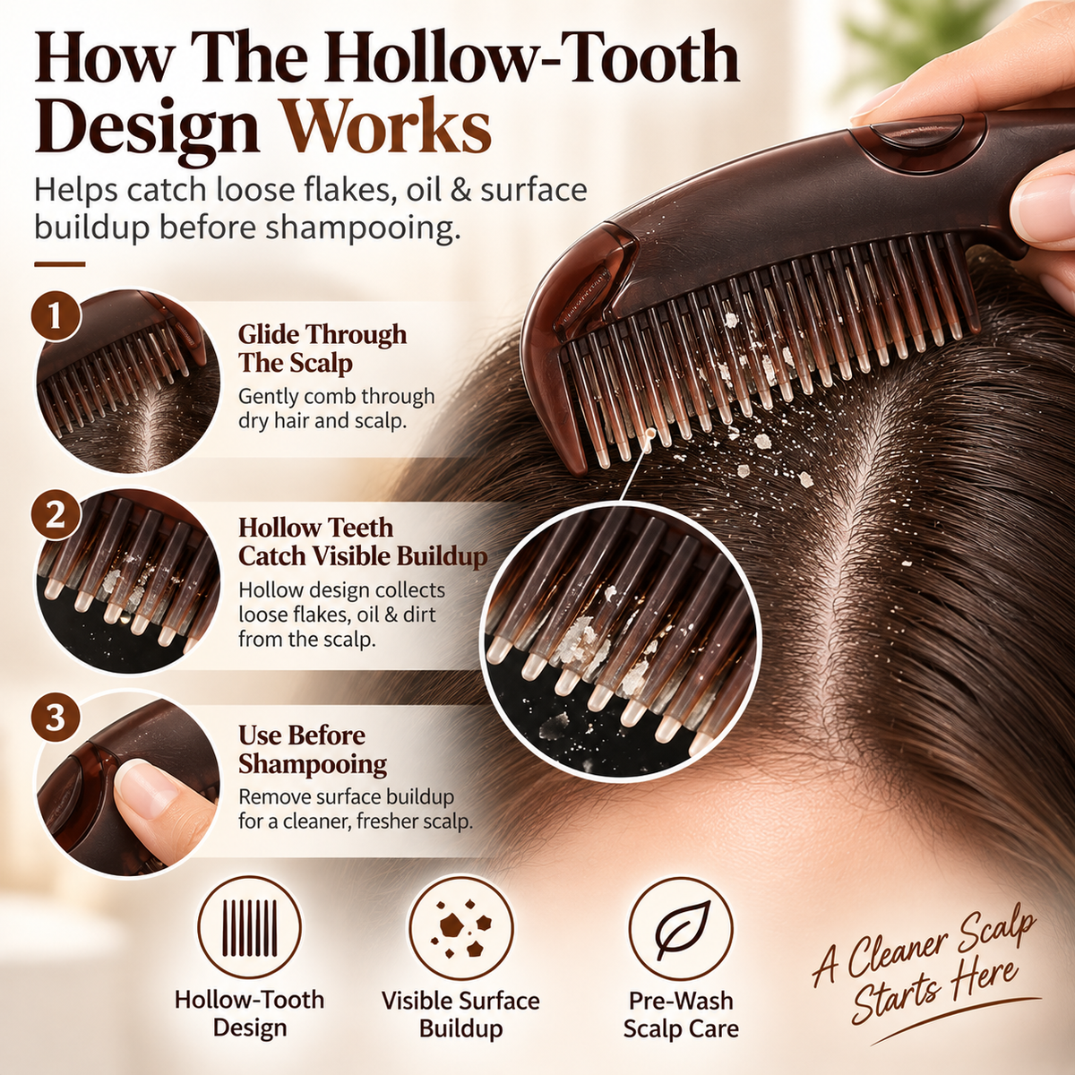 ScalpSweep™ Deep-Clean Comb