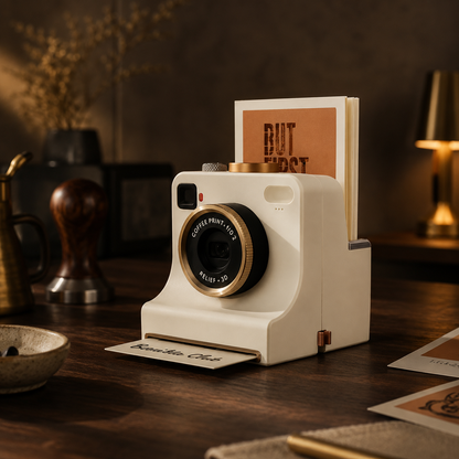 Mechanical Latte Art Camera – Press the Shutter & Decorate Your Coffee