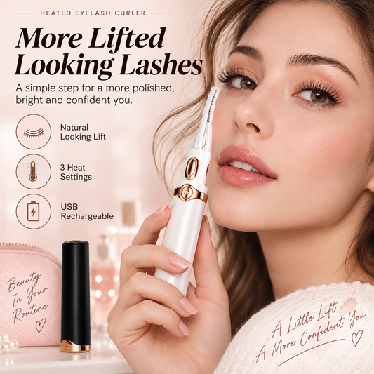 ✨ Rechargeable Heated Eyelash Curler – Lift & Shape with 3 Heat Settings