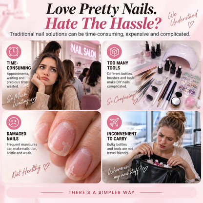 💅 All-in-One Cat-Eye Nail Gel Pen – Easy DIY Salon-Look Nails