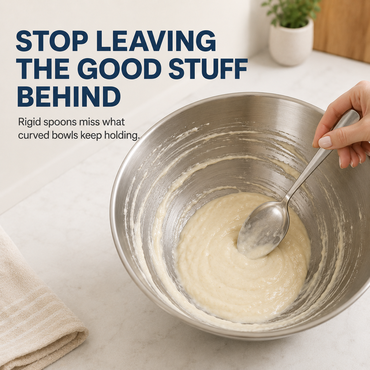 🥄 2-in-1 Flexible Kitchen Scoop & Scraper
