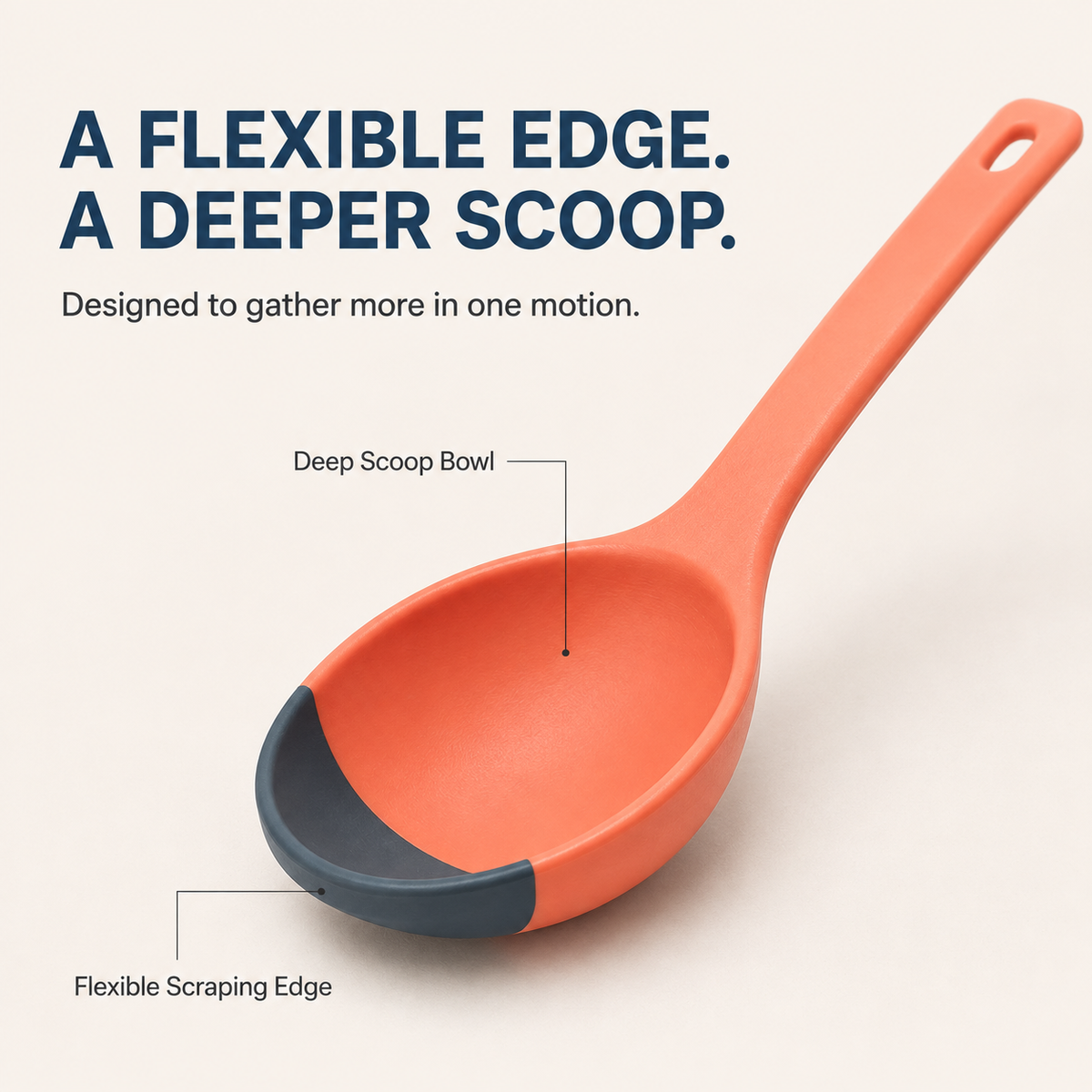 🥄 2-in-1 Flexible Kitchen Scoop & Scraper
