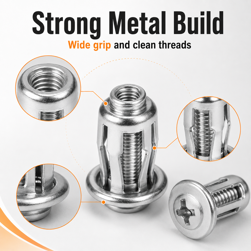 🔩30/90PCS Rivet Nut Fastener Set — Strong Hold, Easy Install