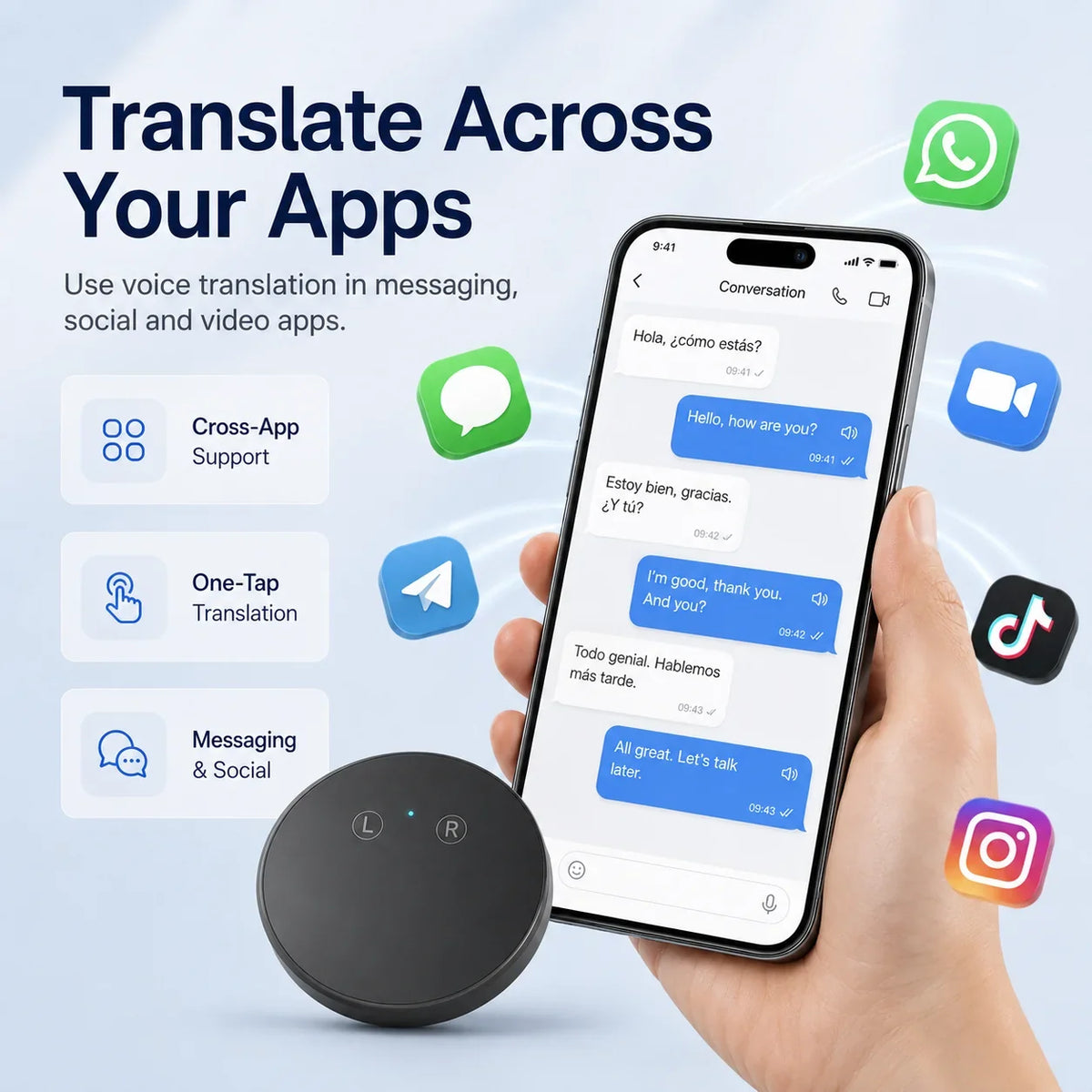 AI Language Translator Device