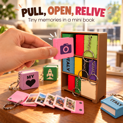 📸 Personalized Mini Photo Book Keychain – Carry Your Favorite Memories Everywhere