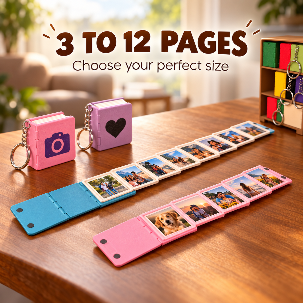 📸 Personalized Mini Photo Book Keychain – Carry Your Favorite Memories Everywhere