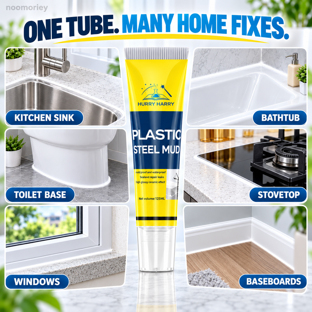 🔧 White Gap Sealant – Refresh Kitchen & Bathroom Seams