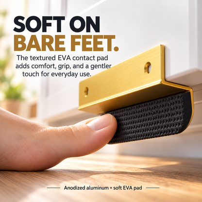 Hands-Free Cabinet Foot Pull – 4″ Aluminum Toe Opener