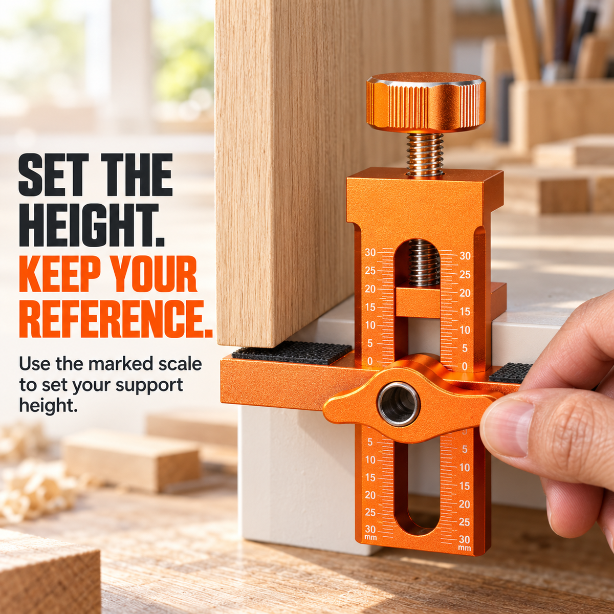 2-in-1 Cabinet Door Support & Drill Guide — Your Extra Hand for Easier Installation