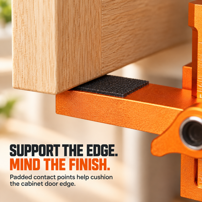 2-in-1 Cabinet Door Support & Drill Guide — Your Extra Hand for Easier Installation