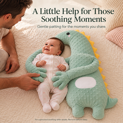 🦕 Little Pats, Big Comfort — Soothing Dinosaur with 3 Patting Modes