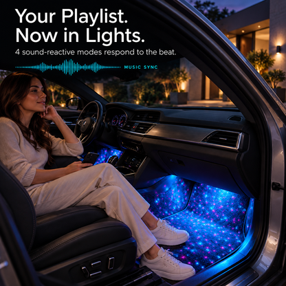 Give Your Car a Glow-Up ✨ RGB Interior Lights with Music Sync & App Control