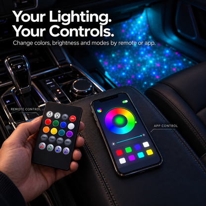 Give Your Car a Glow-Up ✨ RGB Interior Lights with Music Sync & App Control