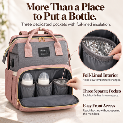 One Bag. Easier Days Out. — 25L Diaper Backpack with Fold-Out Changing Station