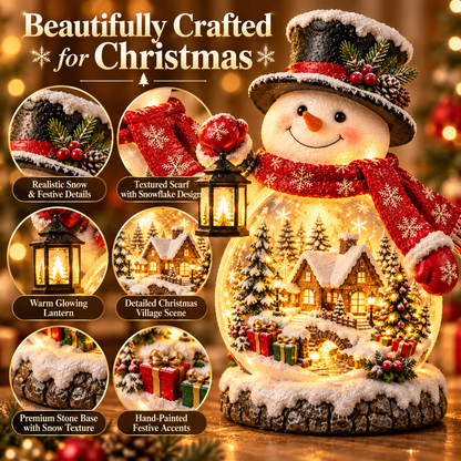 🔥 50% OFF Today ✨ Christmas Village Snowman Glow – Lighted Holiday Tabletop Decor