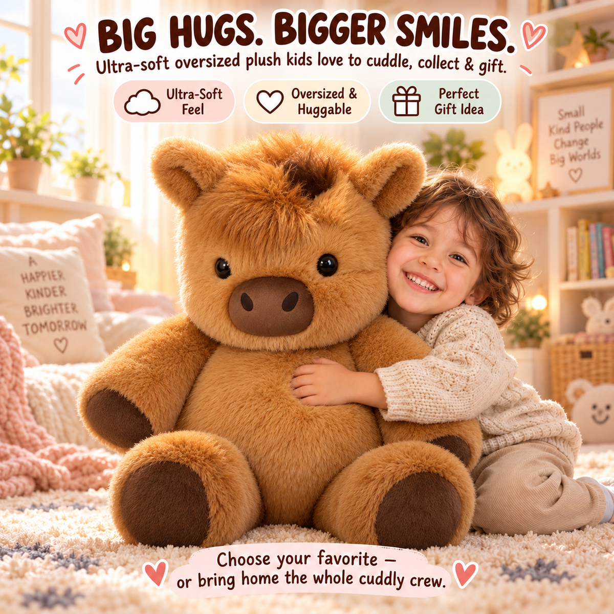 Large brown plush animal