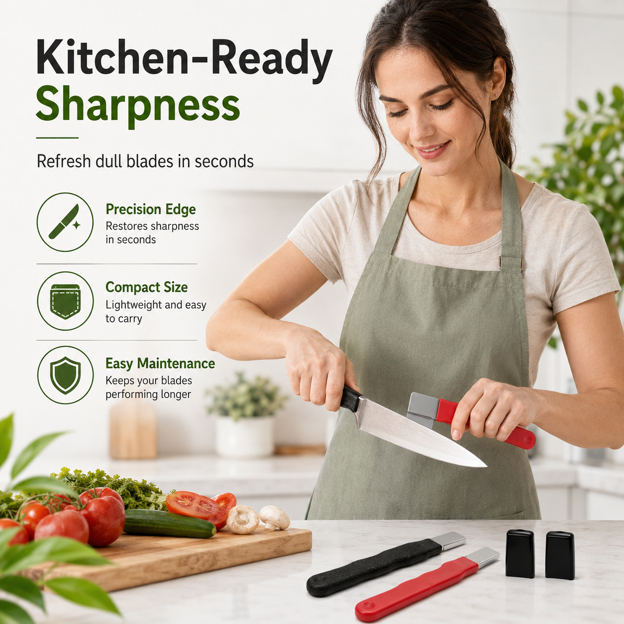 Multi-Function Knife Sharpener – Restore Dull Blades Fast With 3-in-1 Sharpening System