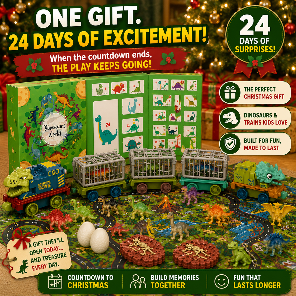 🦖24 Days of Dinosaur Surprises. One Christmas Adventure They’ll Remember