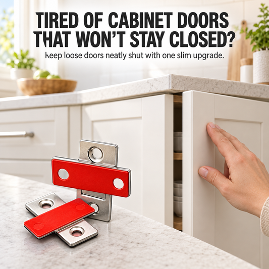 Ultra-Thin Magnetic Cabinet Door Catch – 3.5mm Hidden Steel Closure for Cabinets & Wardrobes