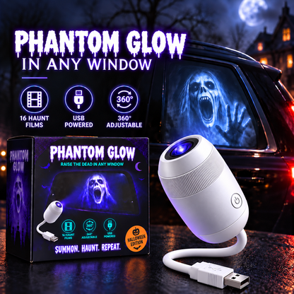 🎃 👻 Haunt Glow Halloween Window Projector-360° Adjustable Stand for Home Decor