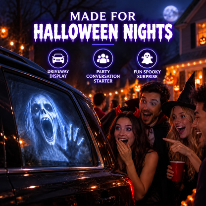 🎃 👻 Haunt Glow Halloween Window Projector-360° Adjustable Stand for Home Decor