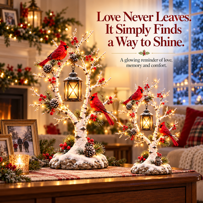 ❤️🏮 50% OFF-Cardinal Winter Lantern Tree – Snowy Lighted Home Décor