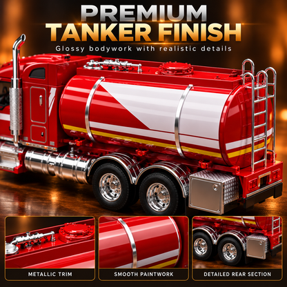 🚛 American Highway Legend™ – Premium Tanker Truck Model with Opening Door & Protective Case