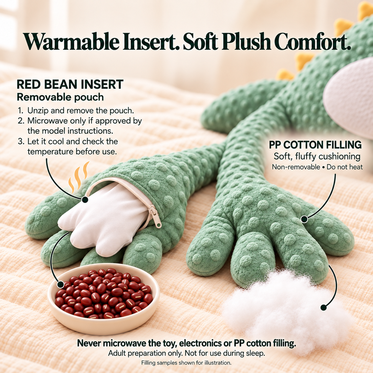 🦕 Little Pats, Big Comfort — Soothing Dinosaur with 3 Patting Modes