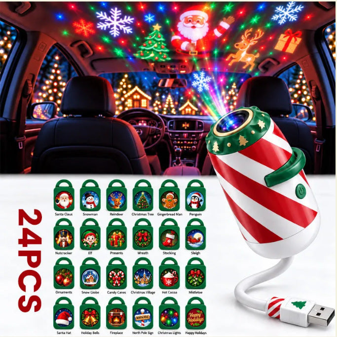 🎄Last Day 49% OFF🎅Merry Ride Christmas Car Projector Light