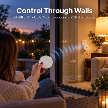 Remote Control Outlet – No App, No WiFi, Just Click
