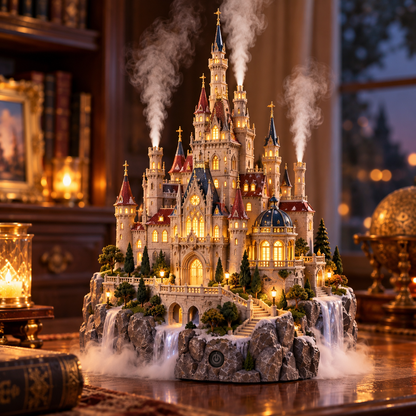 🏰 Fairytale Castle Humidifier – Glowing Mist Fantasy Decor ✨
