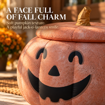 ✨Inflatable Jack-o’-Lantern Candy Bowl with Removable Lid – 🎃Halloween Pumpkin Treat Holder