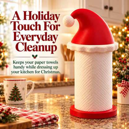 🎅 Santa Hat Paper Towel Holder