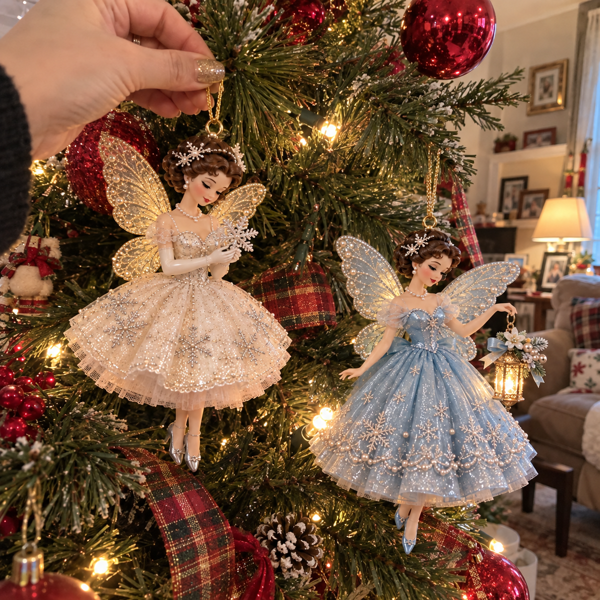 🎄Vintage Fairy Christmas Ornaments✨
