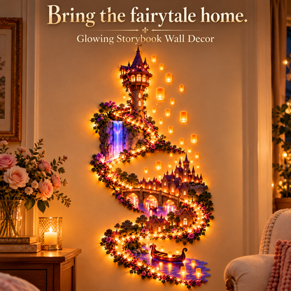 ✨ Illuminated Fairytale Wall Décor | Glowing Storybook Scene