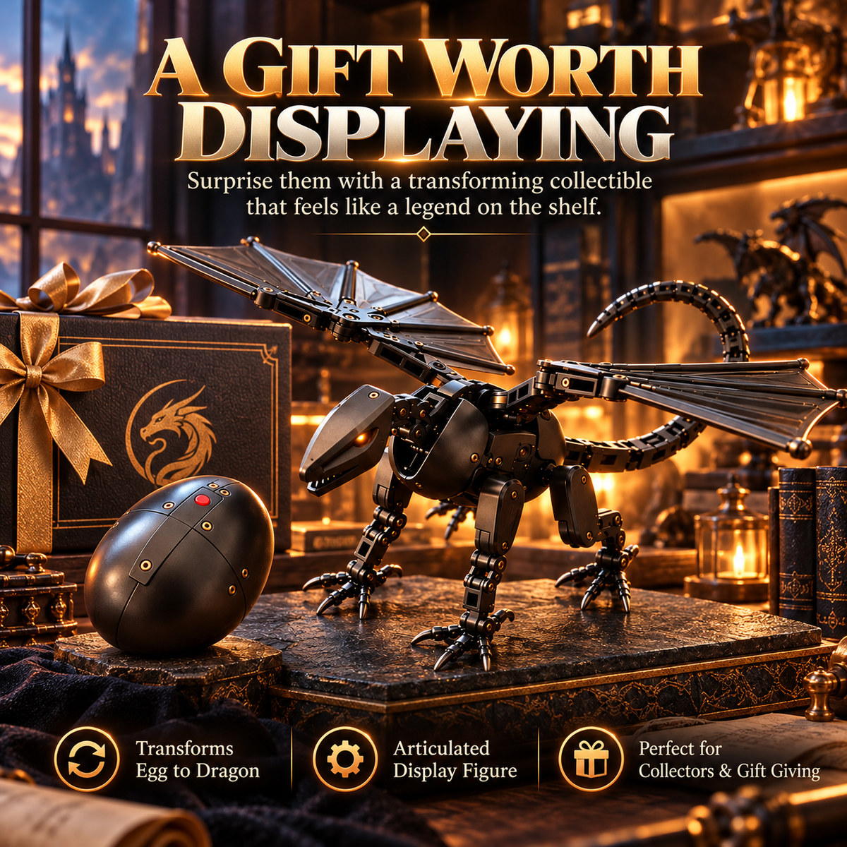 🐉 Mechanical Dragon Egg🎁2-in-1 Transforming Dragon Egg