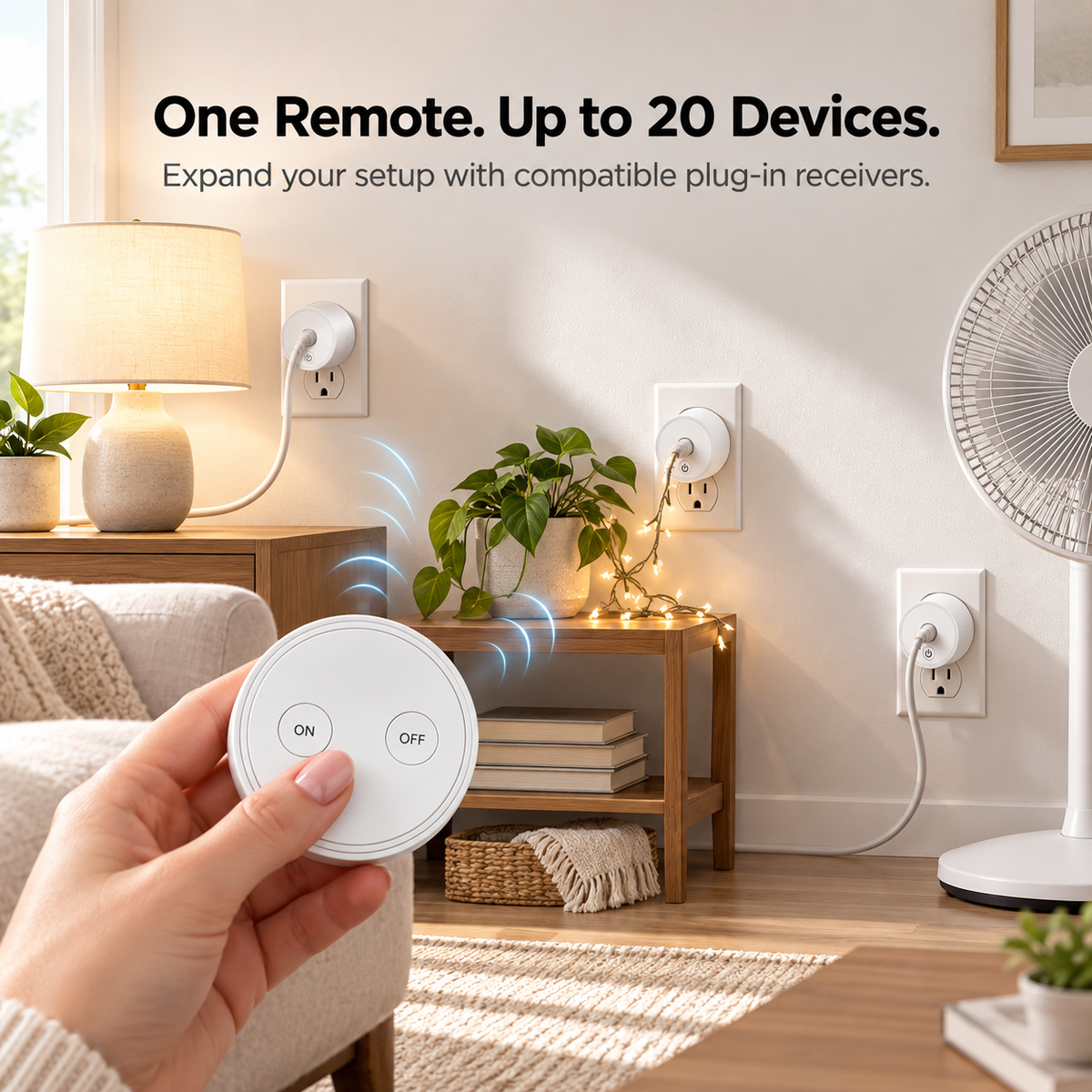 Remote Control Outlet – No App, No WiFi, Just Click