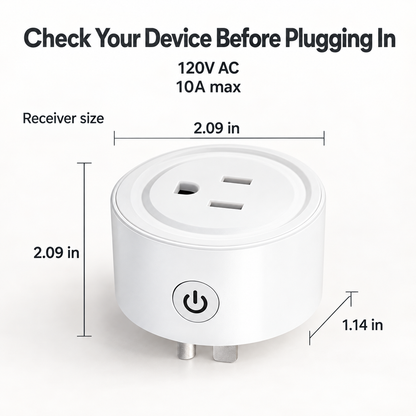 Remote Control Outlet – No App, No WiFi, Just Click