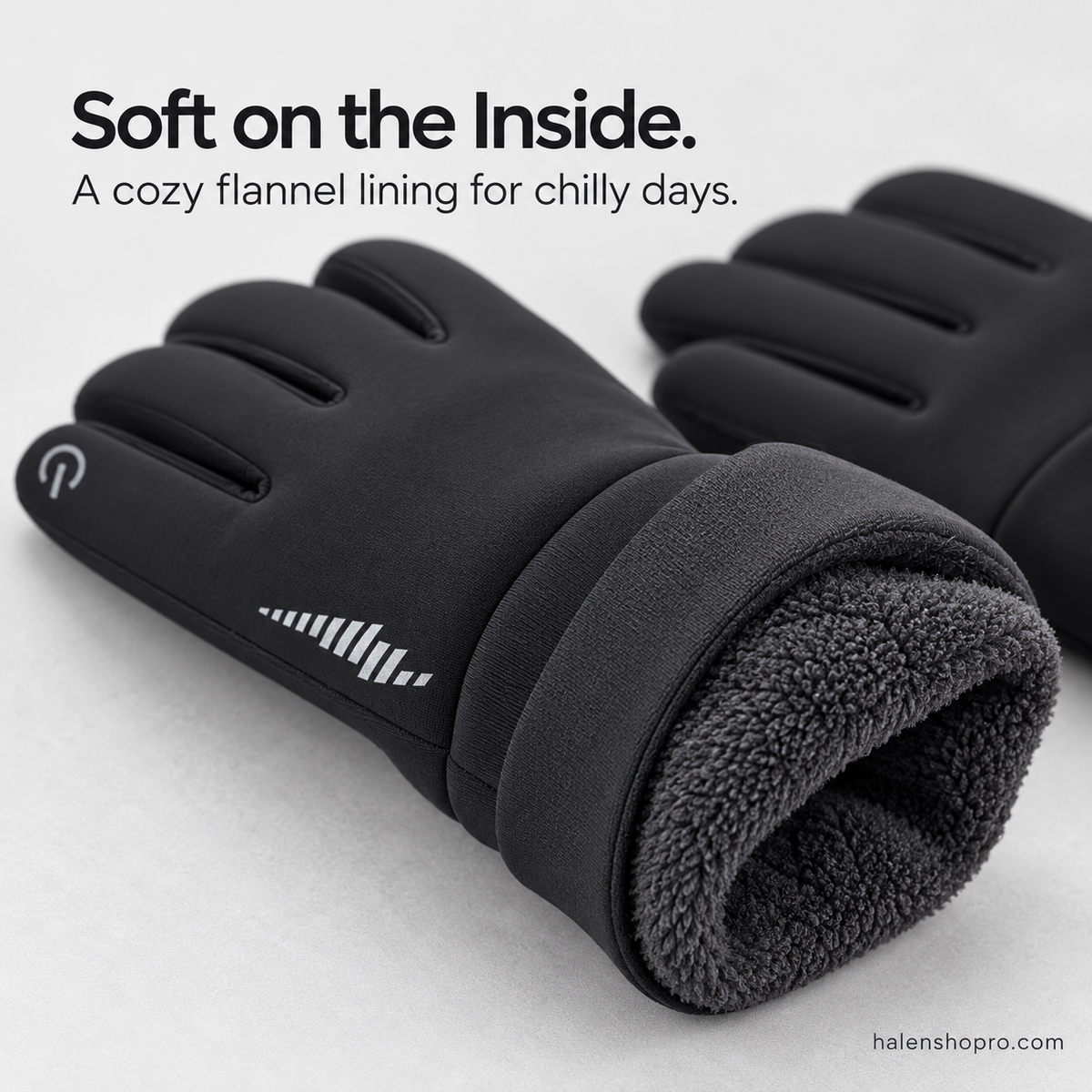 Waterproof Touchscreen Winter Gloves — Soft Lined & Reflective