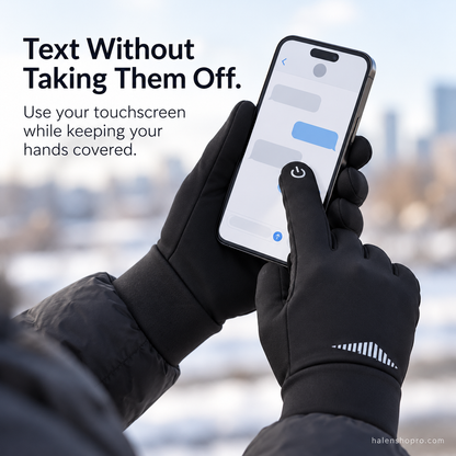 Waterproof Touchscreen Winter Gloves — Soft Lined & Reflective