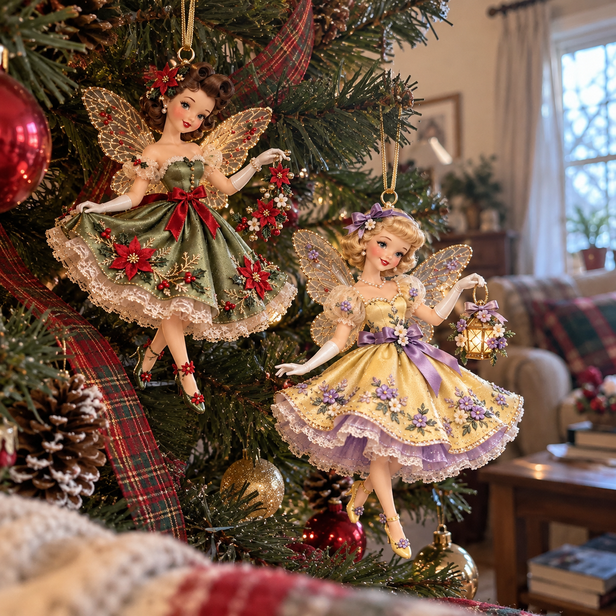 🎄Vintage Fairy Christmas Ornaments✨