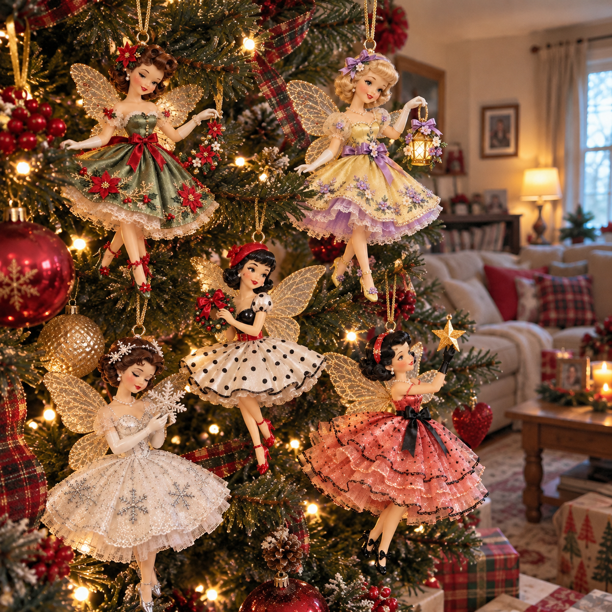 🎄Vintage Fairy Christmas Ornaments✨