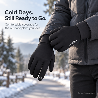 Waterproof Touchscreen Winter Gloves — Soft Lined & Reflective