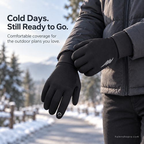 Waterproof Touchscreen Winter Gloves — Soft Lined & Reflective