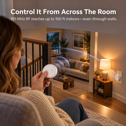 Remote Control Outlet – No App, No WiFi, Just Click